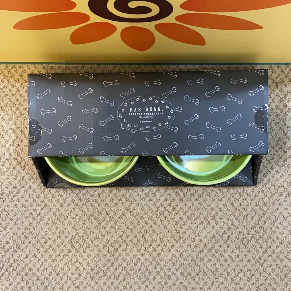 Rae Dunn HOCUS & POCUS Dog Bowls